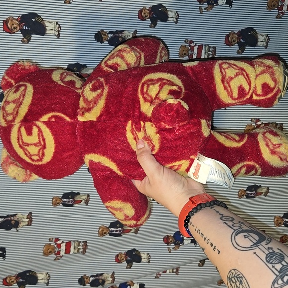 Build A Bear 16" Marvel Avengers Plush Stuffed Bear Iron Man No Sound 2014 - Picture 9 of 16